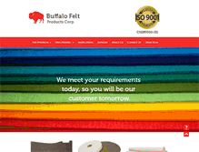 Tablet Screenshot of buffalofelt.com